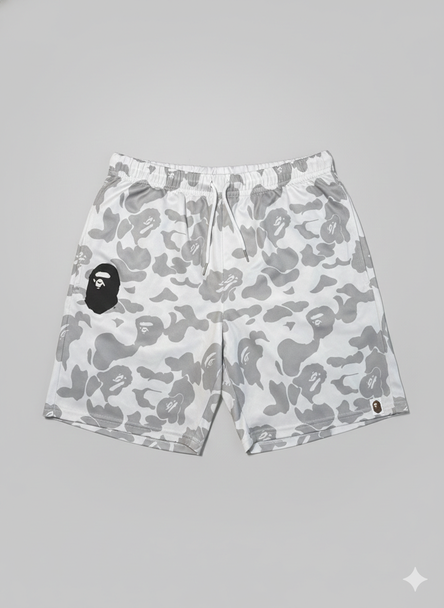 A Bathing Ape (BAPE) Pink Camo Mesh Shorts