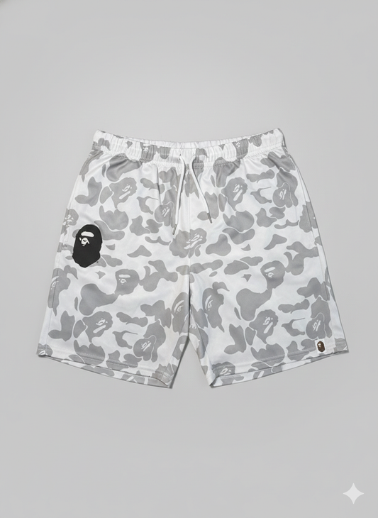 A Bathing Ape (BAPE) Pink Camo Mesh Shorts