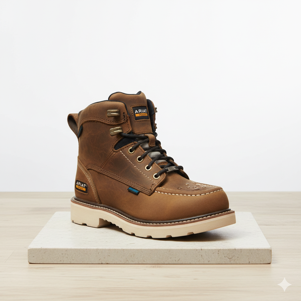 Ariat Men’s Rebar Wedge Moc Toe 6" Waterproof Work Boot